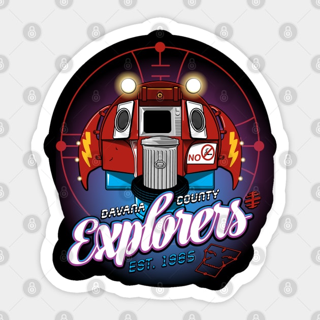 Explorers Sticker by mannypdesign